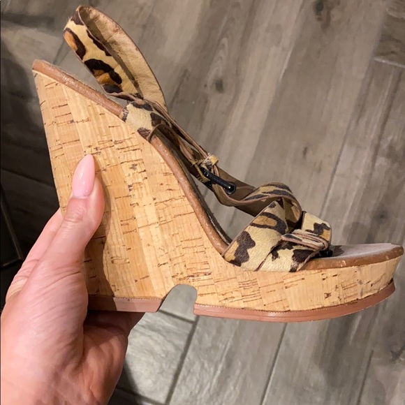 SALE! 🦋 SAM EDELMAN Wedge Strap Sandals Heels - Picture 3 of 3